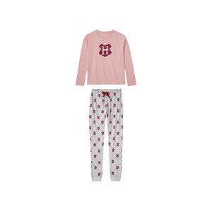 Dívčí pyžamo Harry Potter (158/164, světle růžová / růžová / šedá)