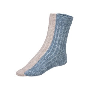 esmara® Dámské ponožky, 2 páry (35/38, modrá/béžová)