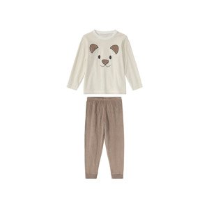 lupilu® Chlapecké plyšové pyžamo (98/104, bílá/béžová)