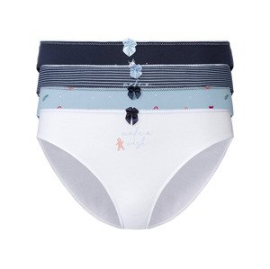 Happy Shorts Dámské vánoční kalhotky, 4 kusy (M, bílá / světle modrá / navy modrá)