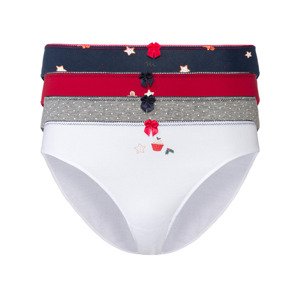 Happy Shorts Dámské vánoční kalhotky, 4 kusy (M, červená/navy modrá/bílá)