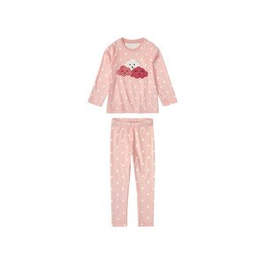 lupilu® Dívčí plyšové pyžamo (110/116, světle růžová)