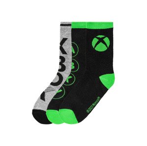 PLAYSTATION ,  XBOX Chlapecké ponožky, 3 páry (23/26, XBOX/černá/šedá)