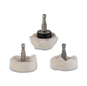Parkside® Příslušenství k leštičce, Ø 6,3 mm (sada na leštění, 3dílná)
