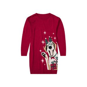 pepperts!® Dívčí vánoční šaty s LED (146/152, červená)
