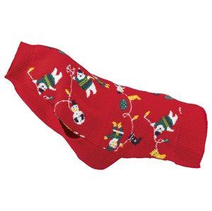 zoofari® Vánoční svetr pro psy (35, červená)