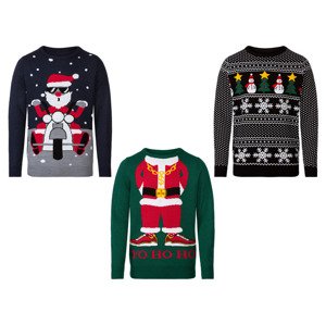LIVERGY® Pánský vánoční svetr s LED