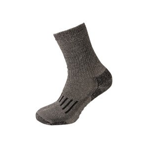 TXL Comfort Protiskluzové ponožky ze střižní vlny (36-38, šedá)