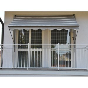 Angerer Upínací markýza Angerer (šířka 250 cm, pruhy šedá / krémová)