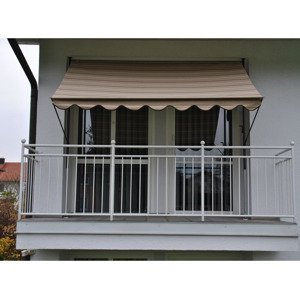 Angerer Upínací markýza Angerer (šířka 250 cm, béžová s hnědými pruhy)