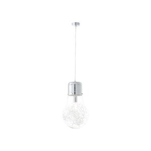 Brilliant Stropní / nástěnné LED svítidlo (Žádný údaj, výška 130 cm, chrom/transparentní, závěsné svítidlo)