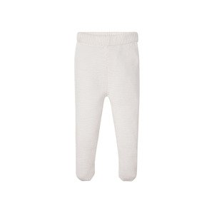lupilu® Dívčí pletené kalhoty BIO (baby/infant#female#ne, 74/80, bílá)