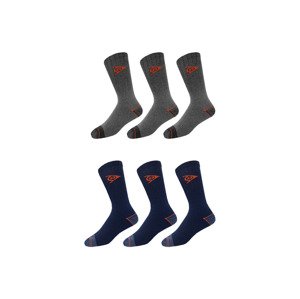 DUNLOP Pánské pracovní ponožky, 3 páry (adult#male, 39/42, navy modrá)