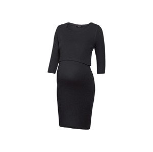 esmara® Dámské těhotenské šaty BIO (adult#female#ano, M (40/42), černá)