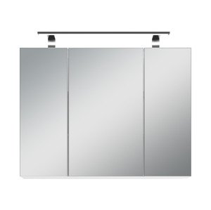 byLIVING Zrcadlová skříňka Spree s LED (80 cm, bílá)