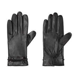 esmara® Dámské kožené rukavice (adult#female, 7,5, černá)