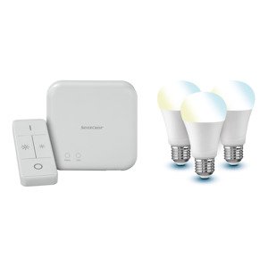 Livarno home Zigbee 3.0 Smart Home Starter Kit Gateway, 3x žárovka s úpravou tónu světla a dálkové ovládání