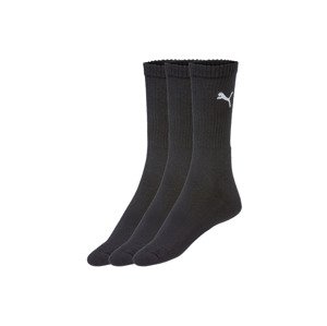 Puma Dámské / Pánské ponožky, 3 páry (35/38, černá)