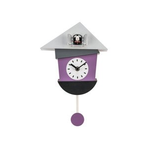 AURIOL® Nástěnné kukačkové hodiny (lila fialová)