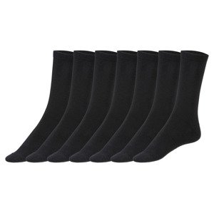 Esmara Loungewear Dámské ponožky s BIO bavlnou, 7 párů (39/42, černá)