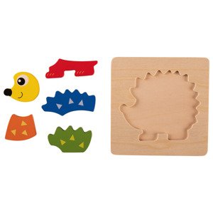 Playtive Dřevěné puzzle (ježek)