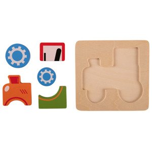 Playtive Dřevěné puzzle (traktor)