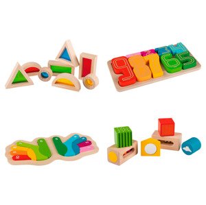 Playtive Dřevěná výuková hra Montessori