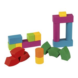 Playtive Dřevěná duhová skládačka Montessori (duhové kostky)