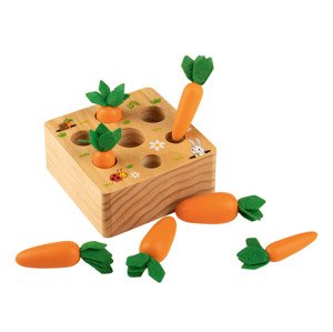 Playtive Dřevěná motorická hra Montessori (hra sázení mrkví)