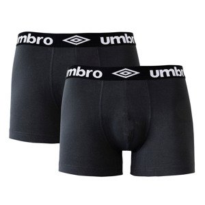 UMBRO Pánské boxerky, 2 kusy (L, černá/černá)