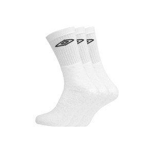 UMBRO Dámské sportovní ponožky, 3 páry (39/42, bílá)