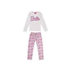 Barbie Dívčí pyžamo (98/104, bílá)