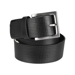 LIVERGY® Pánský kožený pásek (125, černá)