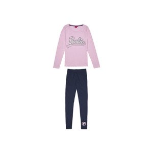 Barbie Dámské pyžamo (S, světle růžová/navy modrá)