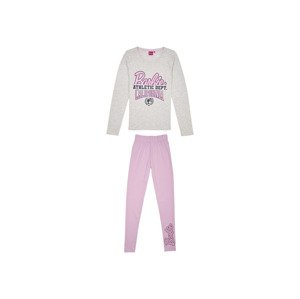 Barbie Dámské pyžamo (S, šedá/světle růžová)
