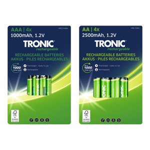 TRONIC® Nabíjecí baterie Ni-MH Ready 2 Use, 4 kusy