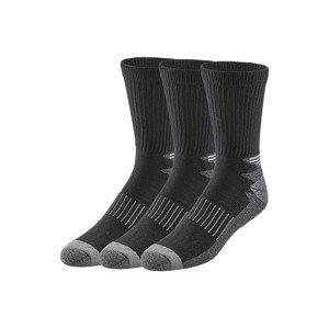 PARKSIDE® Pánské pracovní ponožky, 3 páry (39/42, černá)