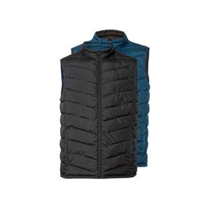 LIVERGY® Pánská oboustranná vesta (XL (56/58), černá/modrá)