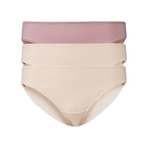 esmara® Dámské kalhotky, 3 kusy (XS (32/34), růžová / světle béžová )