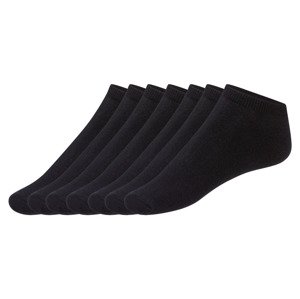esmara® Dámské nízké termo ponožky s BIO bavlnou, 7 párů (35/38, černá)