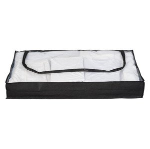LIVARNO home Závěsný organizér / Obal na oděvy / Úložný box pod postel (černá, úložný box pod postel, 2 kusy)