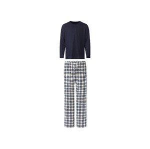 LIVERGY® Pánské pyžamo (L (52/54), navy modrá / šedá)