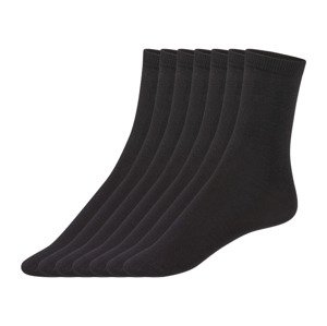 esmara® Dámské ponožky s BIO bavlnou, 7 párů (35/38, černá )