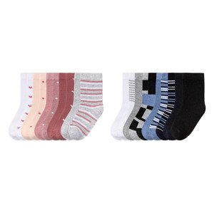 lupilu® Dětské ponožky s BIO bavlnou, 10 párů