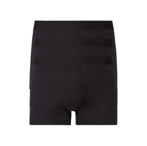LIVERGY® Pánské boxerky, 3 kusy (5/M, černá )