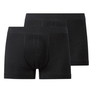 LIVERGY® Pánské bezešvé boxerky, 2 kusy (5/M, černá)