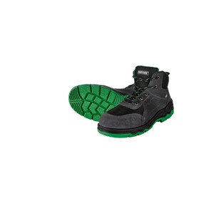 Parkside® Pánská kožená bezpečnostní obuv S3 (šedá/zelená, 44)