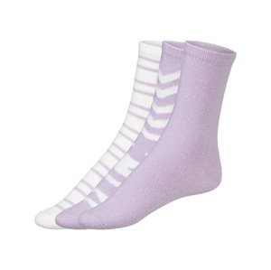 esmara® Dámské ponožky, 3 páry (35/38, světle fialová / bílá)