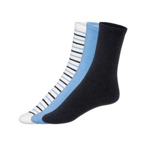esmara® Dámské ponožky, 3 páry (35/38, modrá/bílá/černá)