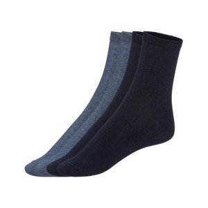esmara® Dámské ponožky s BIO bavlnou, 4 páry (35/38, modrá / navy modrá)